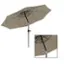 Alt View 14. Nature Spring - 10-Foot Solar LED Lighted Patio Umbrella - Sand.