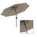 Alt View 14. Nature Spring - 10-Foot Solar LED Lighted Patio Umbrella - Sand.