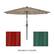 Alt View 16. Nature Spring - 10-Foot Solar LED Lighted Patio Umbrella - Sand.