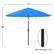 Alt View 12. Nature Spring - 10-Foot Easy Crank Patio Umbrella with Auto Tilt - Brilliant Blue.