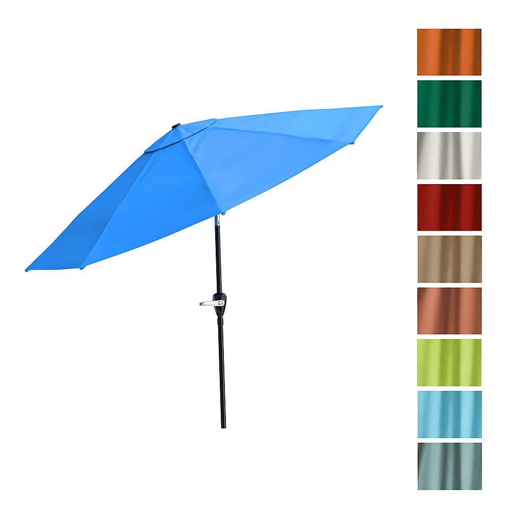 Fishing Umbrella With Ground Fork, Rainproof, Sunscreen Vinyl Coating, 720°  Rotatable Adjustable, Large Beach Parasol, Wind-resistant Aluminum Alloy