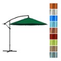 Alt View 14. Nature Spring - 10-Foot Offset Cantilever Hanging Patio Umbrella - Hunter Green.