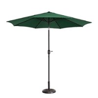 Nature Spring - 9-Foot Outdoor Patio Umbrella with Push Button Tilt - Forest Green - Alt_View_Zoom_11