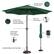 Alt View 13. Nature Spring - 9-Foot Outdoor Patio Umbrella with Push Button Tilt - Forest Green.