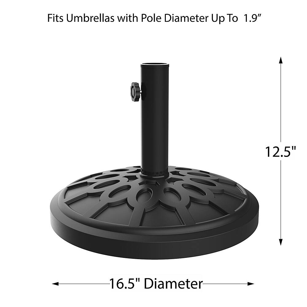 Best Buy: Nature Spring Patio Umbrella Base Stand Black 212944JMG