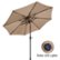Alt View Zoom 18. Nature Spring - 9-Foot LED Lighted Patio Umbrella with Push Button Tilt - Beige.