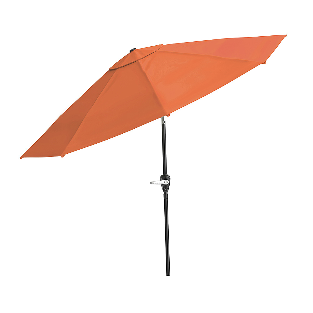 Nature Spring - 10-Foot Easy Crank Patio Umbrella with Auto Tilt - Terracotta
