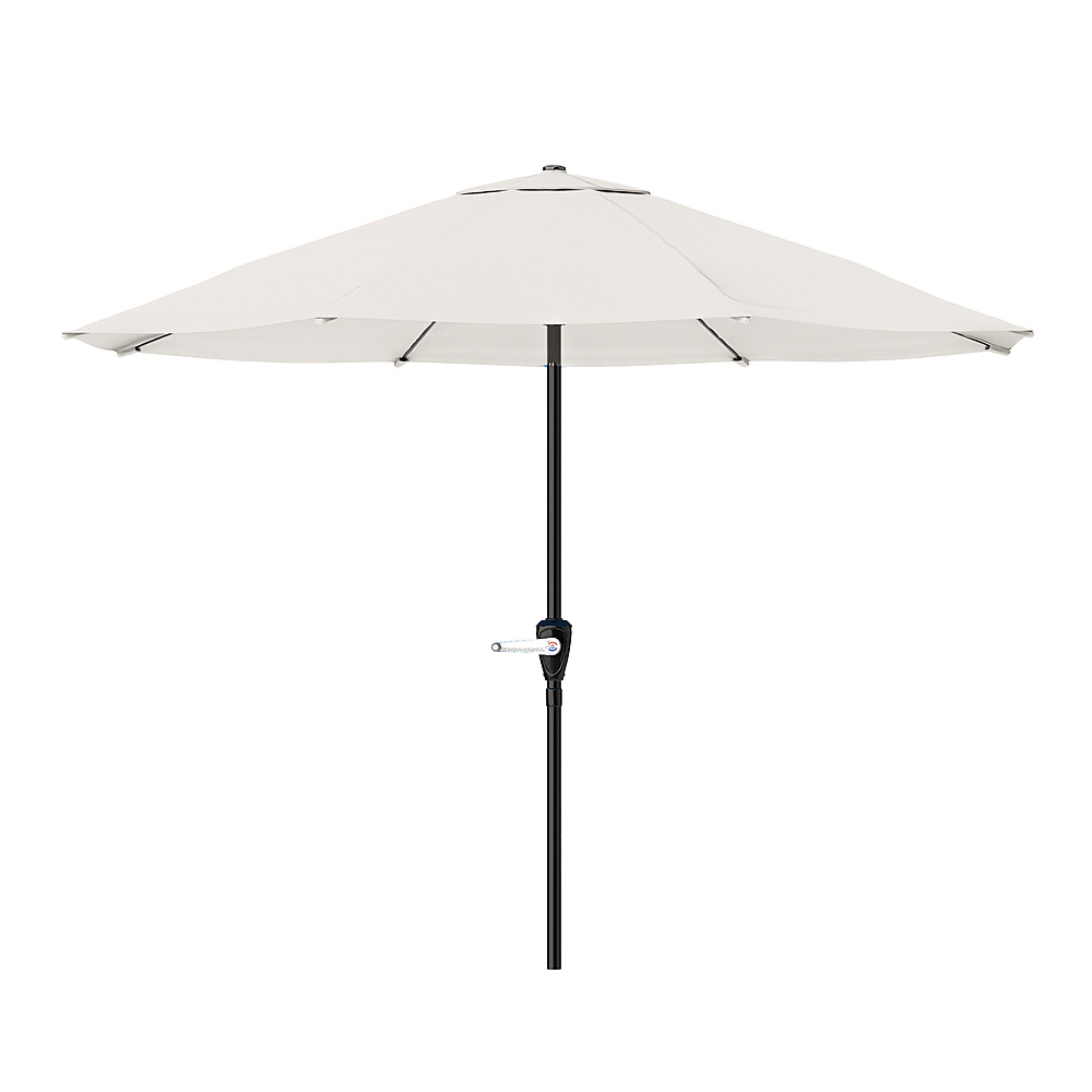 Nature Spring - 9-Foot Patio Umbrella with Easy Crank - Tan