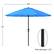 Alt View 12. Nature Spring - 9-Foot Patio Umbrella with Easy Crank - Brilliant Blue.