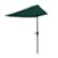 Alt View 14. Nature Spring - 9-Foot Half Round Patio Umbrella with Easy Crank - Hunter Green.