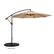 Alt View 11. Nature Spring - 10-Foot Offset Patio Umbrella with Vertical Tilt - Beige.