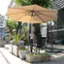 Alt View 15. Nature Spring - 10-Foot Offset Patio Umbrella with Vertical Tilt - Beige.
