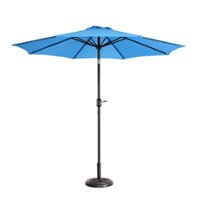 Nature Spring - 9-Foot Patio Umbrella with Push Button Tilt - Blue - Alt_View_Zoom_11