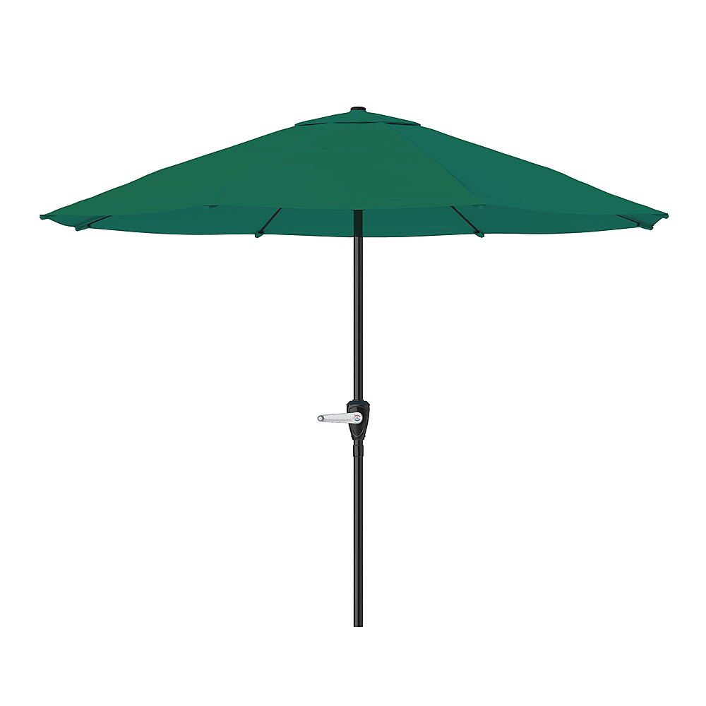 Nature Spring - 9-Foot Patio Umbrella with Easy Crank - Hunter Green