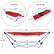 Alt View 12. Hastings Home - Portable Hammock with Stand and Carrying Bag - Red.