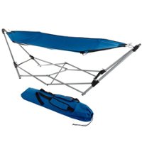 Hastings Home - Portable Hammock with Stand and Carrying Bag - Blue - Alt_View_Zoom_11