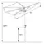 Alt View 12. Nature Spring - 9-Foot Patio Half Umbrella - Brown.