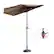 Alt View 14. Nature Spring - 9-Foot Patio Half Umbrella - Brown.