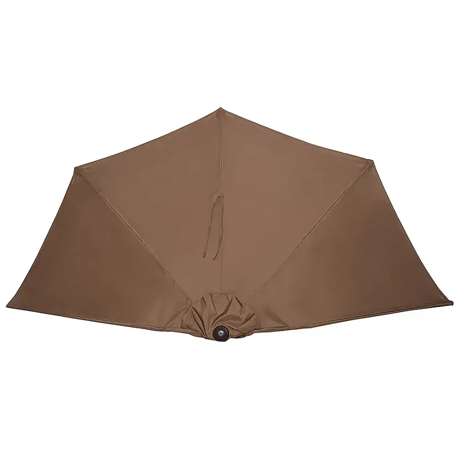 Alt View 18. Nature Spring - 9-Foot Patio Half Umbrella - Brown.