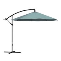 Nature Spring - 10-Foot Cantilever Hanging Offset Patio Umbrella with Easy Crank - Dusty Green - Alt_View_Zoom_11