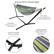 Alt View 13. Hastings Home - Double Brazilian Woven Cotton Hammock with Stand and Carrying Bag - Blue/Lime.