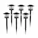 Alt View 14. Nature Spring - Solar Pathway Coach Lights Set of 6 - Black.
