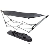 Hastings Home - Portable Hammock with Stand and Carrying Bag - Gray - Alt_View_Zoom_11