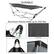 Alt View 13. Hastings Home - Portable Hammock with Stand and Carrying Bag - Gray.