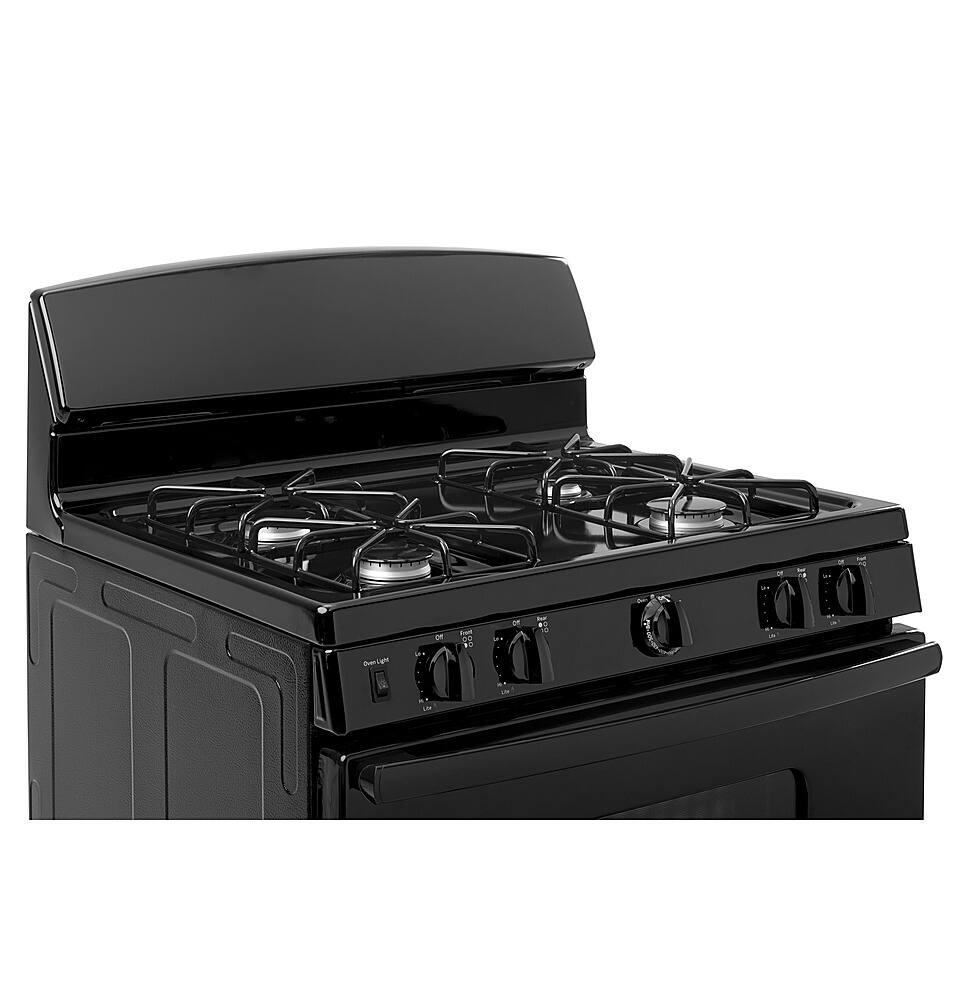 Alt View 12. GE - 4.8 Cu. Ft. Freestanding Gas Range - Black.