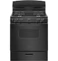 GE - 30 in. Wide 4 Burners 4.8 Cu. Ft. Freestanding Gas Range - Black