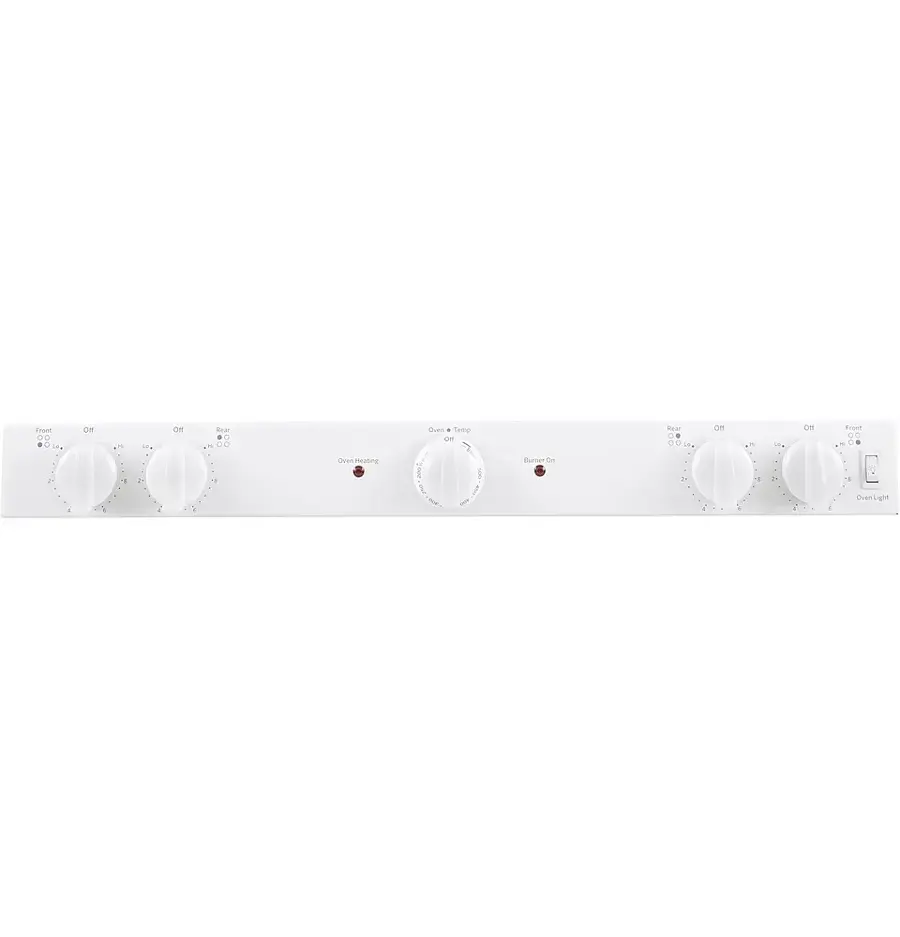 Alt View 18. GE - 5.0 Cu. Ft. Freestanding Electric Range - White.