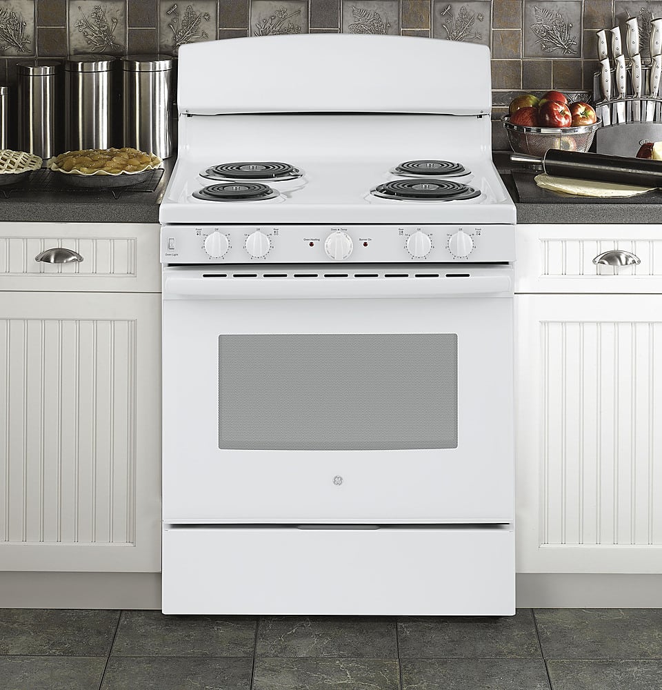 GE 5.0 Cu. Ft. Freestanding Electric Range White JBS460DMWW - Best Buy