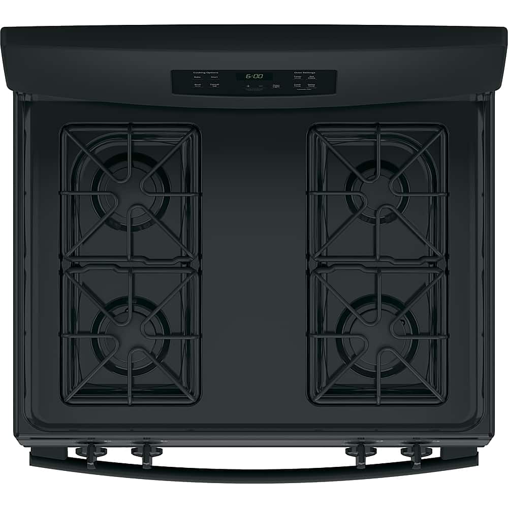 Alt View 13. GE - 4.8 Cu. Ft. Freestanding Gas Range - Black.