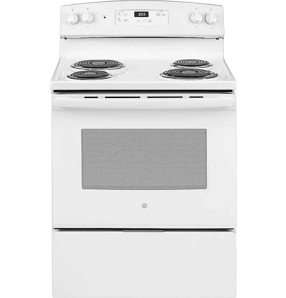 GE - 5.0 Cu. Ft. Freestanding Electric Range - White