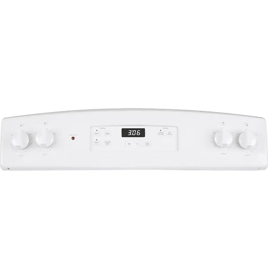 Alt View 18. GE - 5.0 Cu. Ft. Freestanding Electric Range - White.