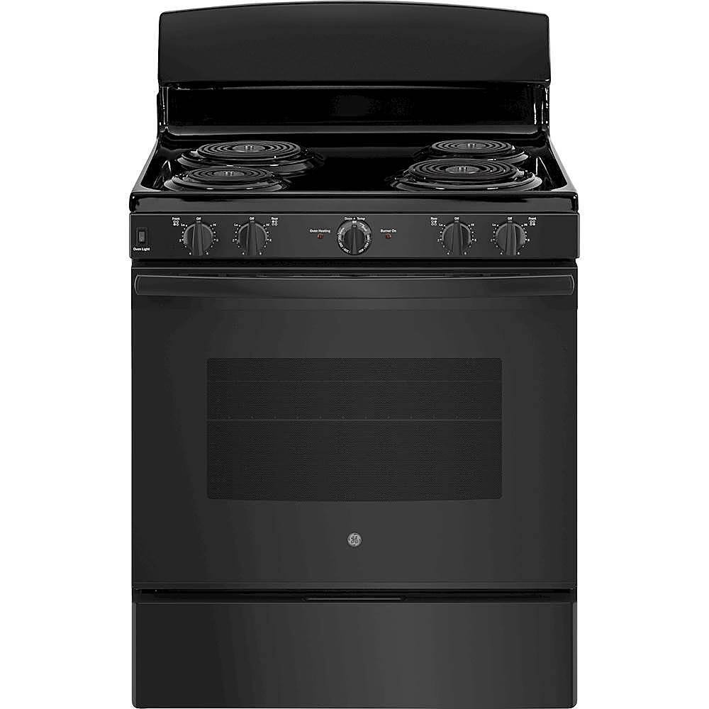GE - 5.0 Cu. Ft. Freestanding Electric Range - Black