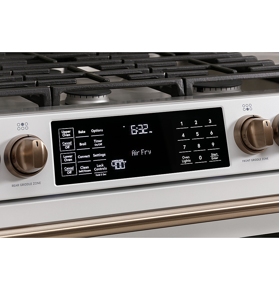 Café™ 30 Smart Slide-In, Front-Control, Gas Double-Oven Range