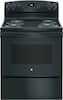 Front. GE - 5.0 Cu. Ft. Self-Cleaning Freestanding Electric Range - Black.