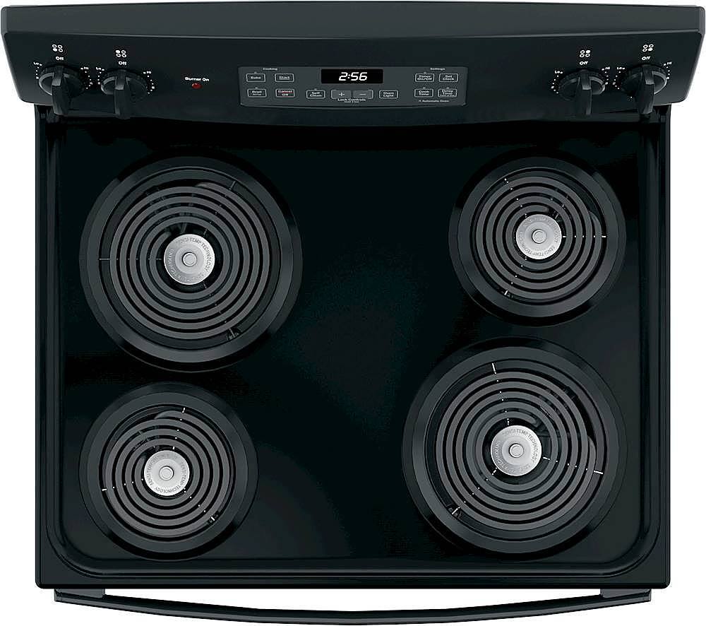 Alt View 11. GE - 5.0 Cu. Ft. Self-Cleaning Freestanding Electric Range - Black.