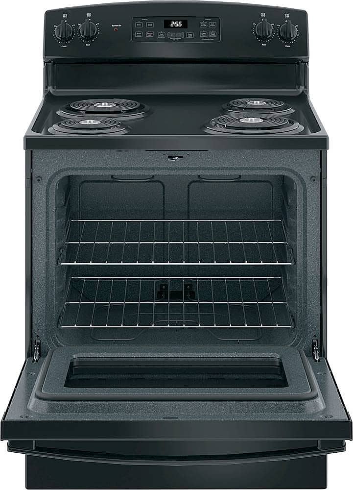 Alt View 12. GE - 5.0 Cu. Ft. Self-Cleaning Freestanding Electric Range - Black.