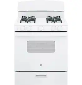 GE - 4.8 Cu. Ft. Freestanding Gas Range - White