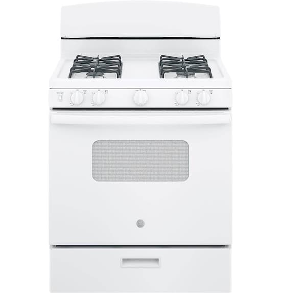 GE 4.8 Cu. Ft. Freestanding Gas Range White JGBS10DEMWW