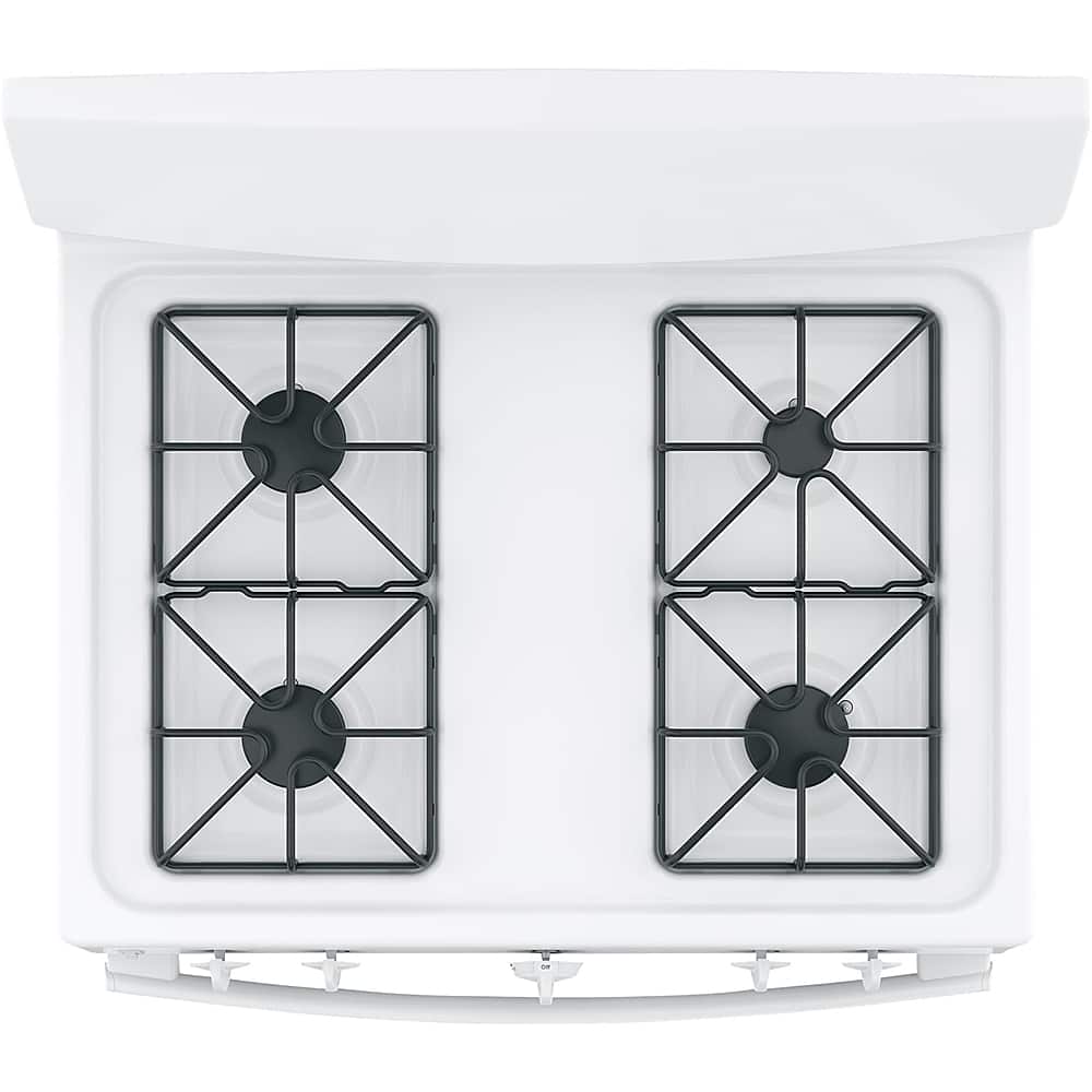 Alt View 12. GE - 4.8 Cu. Ft. Freestanding Gas Range - White.