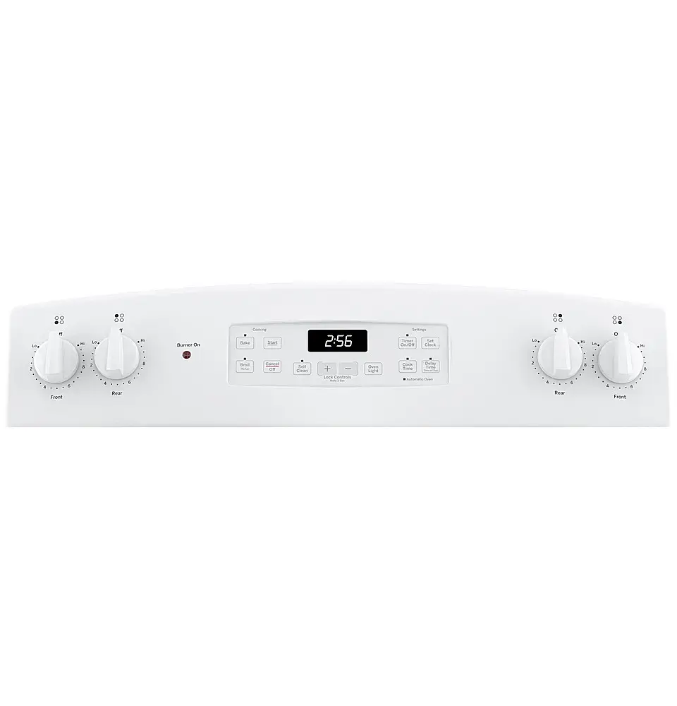 Zoom in on Alt View 18. GE - 5.0 Cu. Ft. Self-Cleaning Freestanding Electric Range - White.