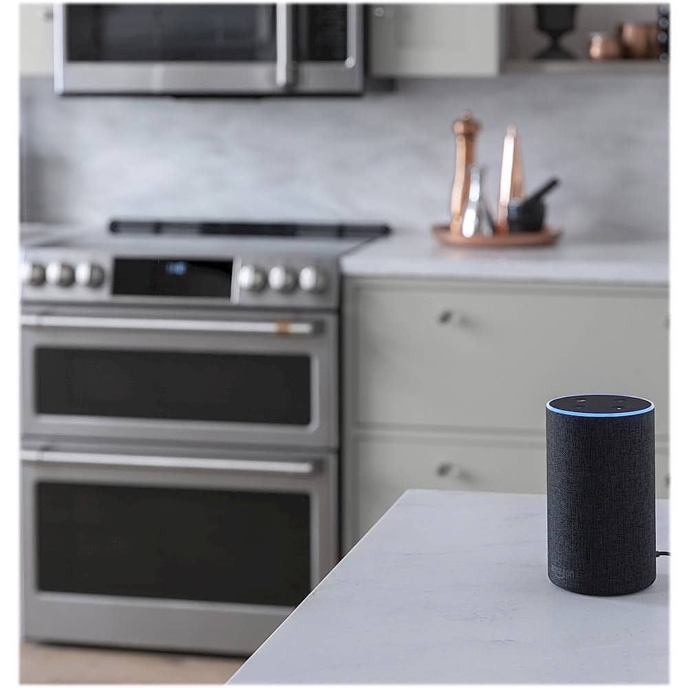 Alt View 12. Café - 6.7 Cu. Ft. Slide-In Double Oven Electric Induction Convection Range, Customizable - Stainless Steel.