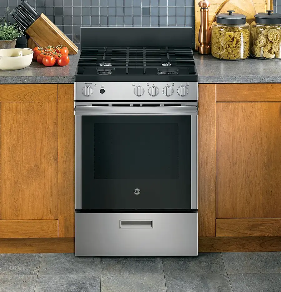 Alt View 15. GE - 2.9 Cu. Ft. Freestanding Gas Range - Stainless Steel.