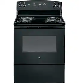 GE - 5.0 Cu. Ft. Freestanding Electric Range - Black
