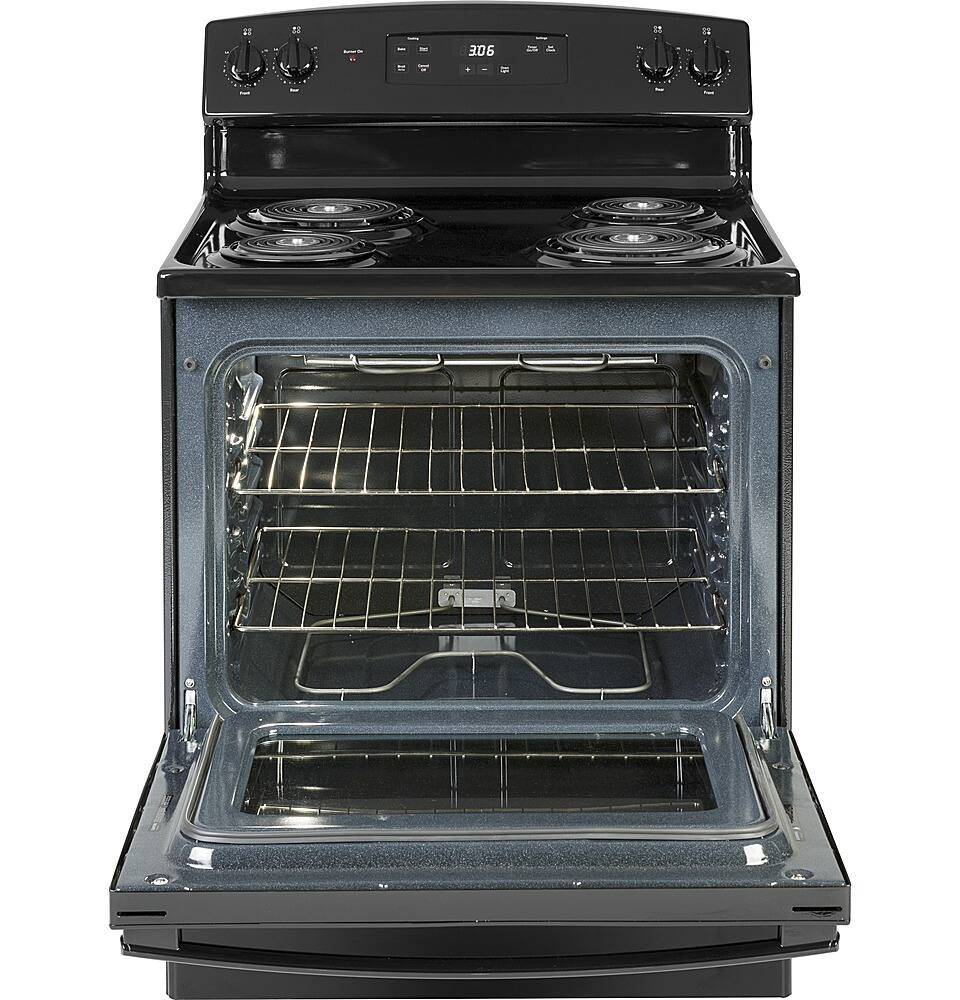 Alt View 16. GE - 5.0 Cu. Ft. Freestanding Electric Range - Black.