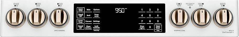 Alt View 13. Café - 7.0 Cu. Ft. Slide-In Double Oven Electric Induction Convection Range - Matte White.