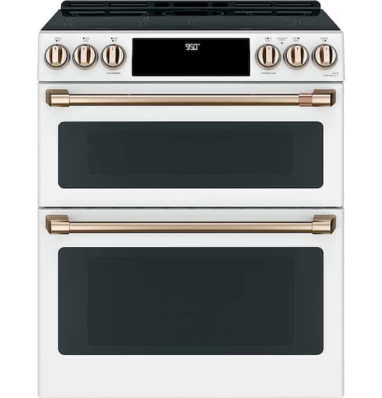 Caf 7.0 Cu. Ft. Slide In Double Oven Electric Induction Convection